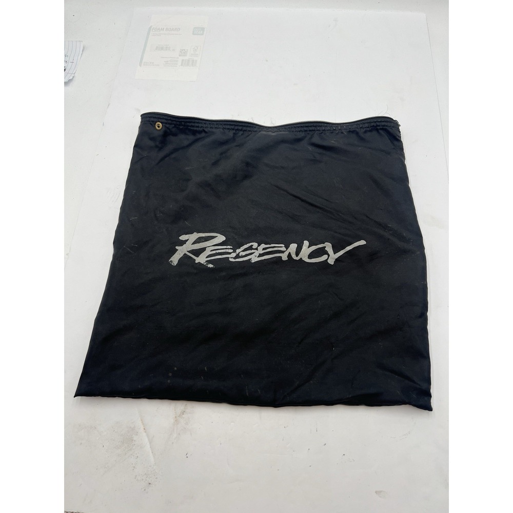 Vintage Regency Vacuum Accessory Storage Bag Black Zippered 16x16